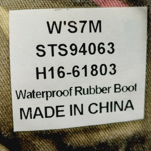 Sperry Top-Sider Saltwater Rubber Lace Up Quilted Rain Lace Up Ankle Boots H141 - Picture 9 of 10